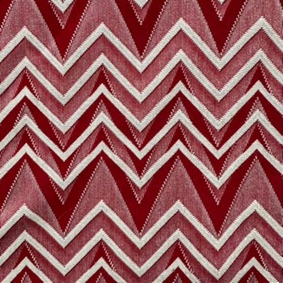 Newport Women's Red Chevron Pattern 3/4 Sleeves Groovy Shirt Casual Weekend - Picture 3 of 7